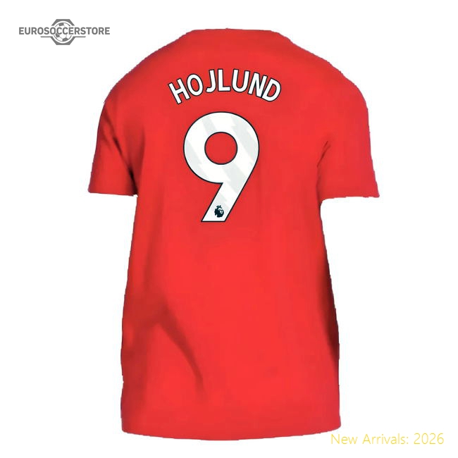 2024-2025 Man Utd DNA Tee (Red) (Hojlund 9)-Vantage Point Soccer