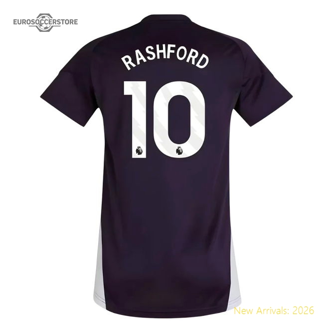2025-2026 Man Utd Training Jersey (Aurora Plum) - Womens (Rashford 10)-Vantage Point Soccer