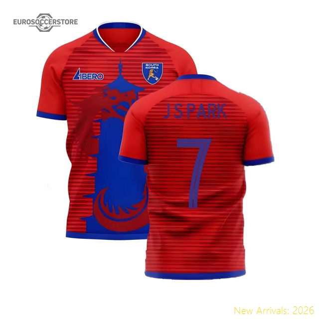 South Korea 2025-2026 Home Concept Football Kit (Libero) (J S PARK 7)-Vantage Point Soccer