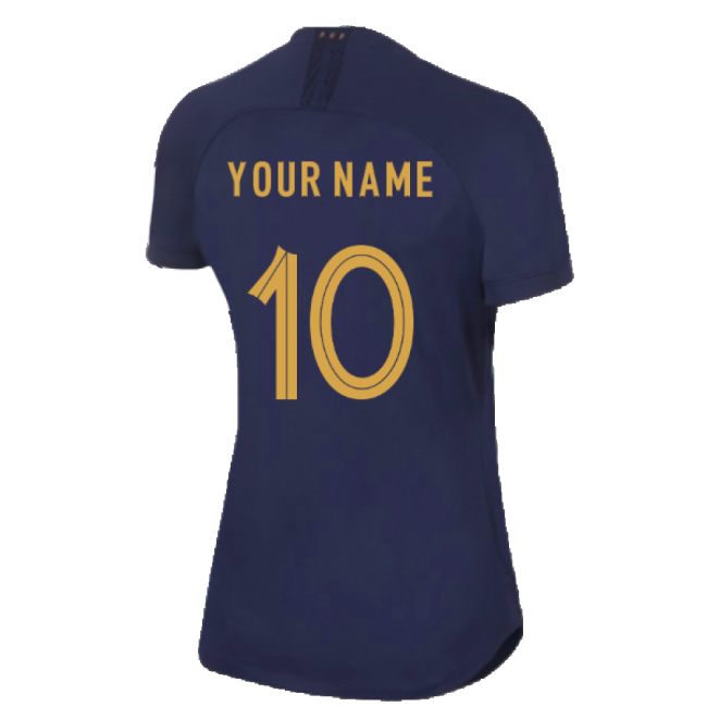 2019-2020 France Home Shirt (Ladies) (Your Name)-Vantage Point Soccer