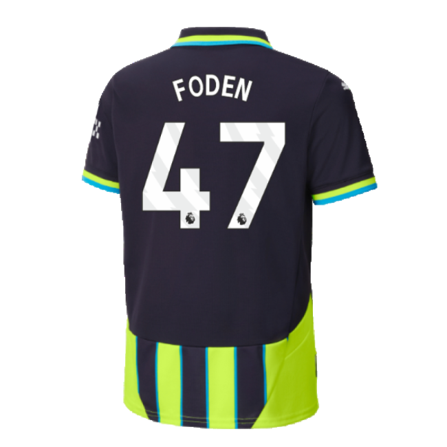 2024-2025 Man City Away Shirt (Kids) (Foden 47)-Vantage Point Soccer