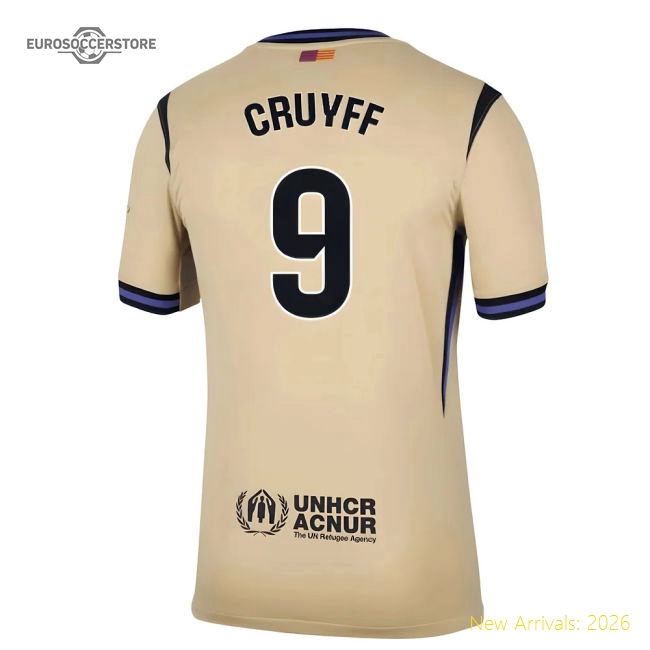 2025-2026 Barcelona Away Shirt (Cruyff 9)-Vantage Point Soccer
