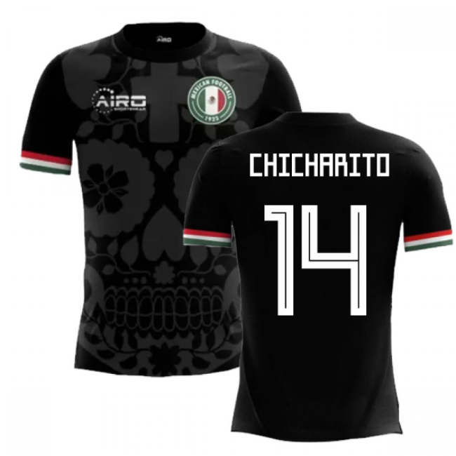 2025-2026 Mexico Third Concept Football Shirt (Chicharito 14)-Vantage Point Soccer