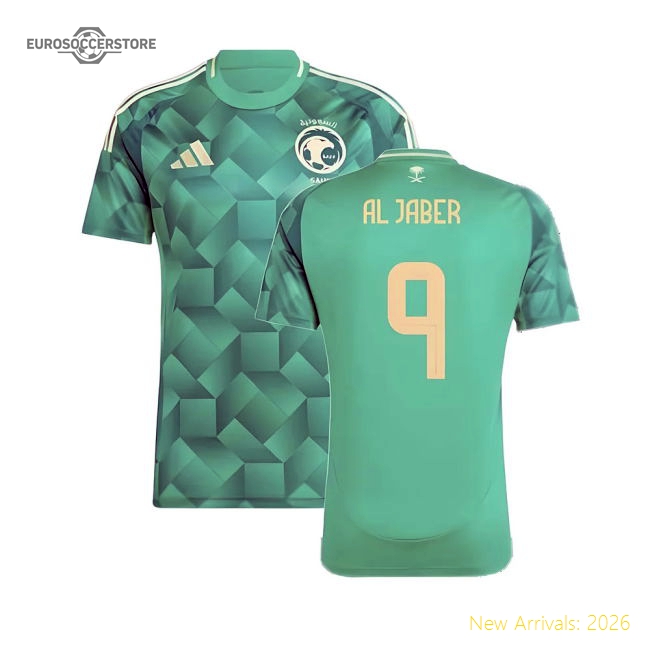 2024-2025 Saudi Arabia Home Shirt (Al Jaber 9)-Vantage Point Soccer