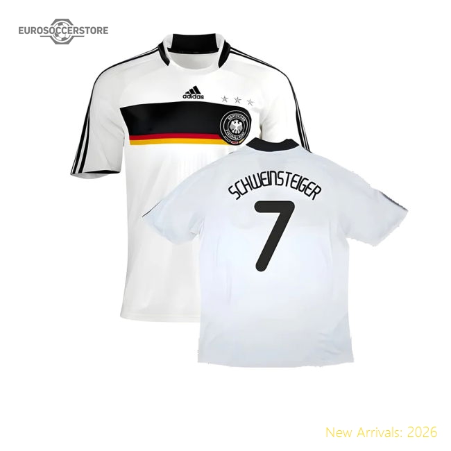 Germany 2008-09 Home Shirt ((Good) XL) (SCHWEINSTEIGER 7)-Vantage Point Soccer