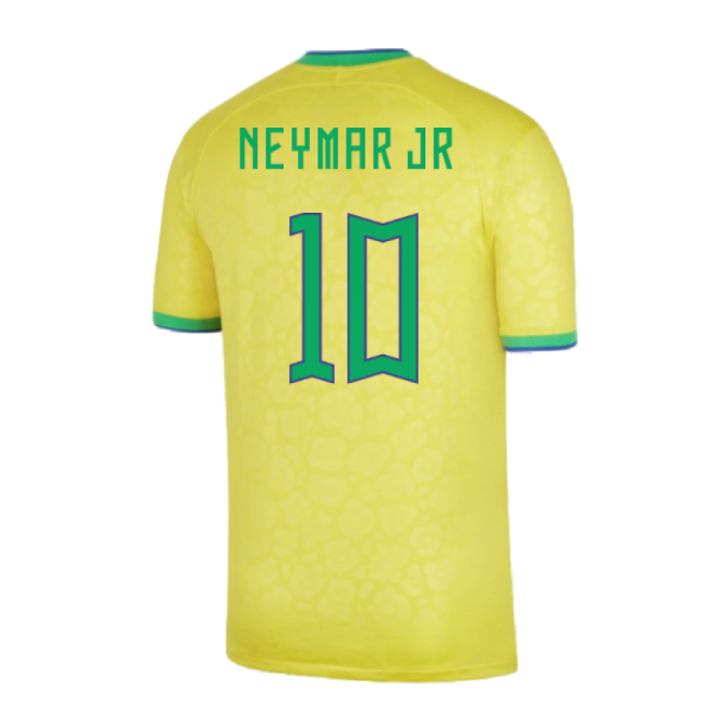2022-2023 Brazil Home Shirt (NEYMAR JR 10)-Vantage Point Soccer