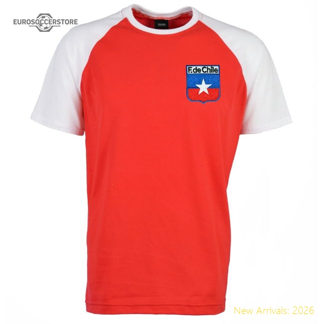Chile 2018 Raglan Retro Football Shirt-Vantage Point Soccer