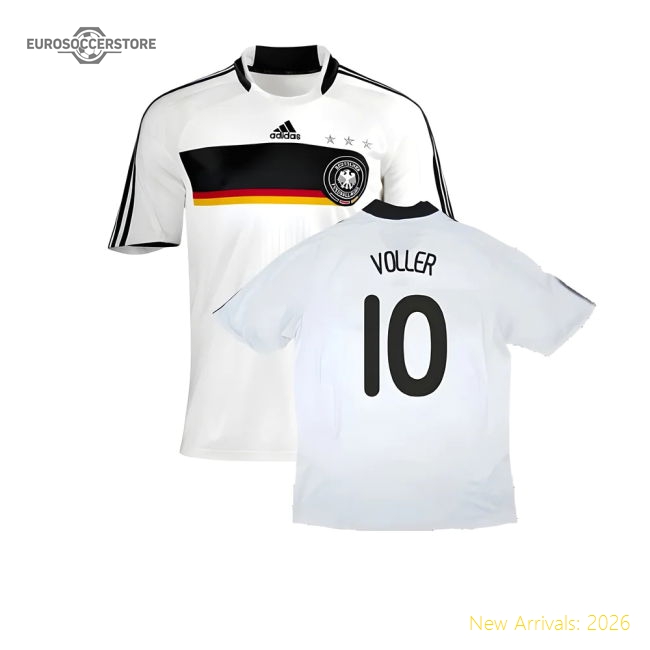 Germany 2008-09 Home Shirt ((Good) S) (VOLLER 10)-Vantage Point Soccer