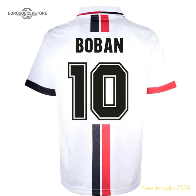 AC Milan 1996 Away Retro Shirt (BOBAN 10)-Vantage Point Soccer