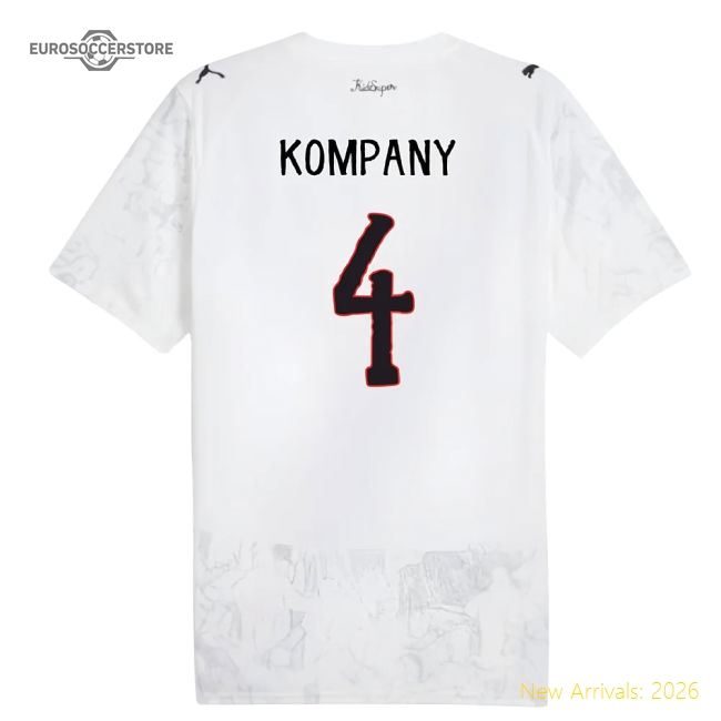 2025-2026 KIDSUPER x Manchester City CWC Shirt (White) (Kompany 4)-Vantage Point Soccer