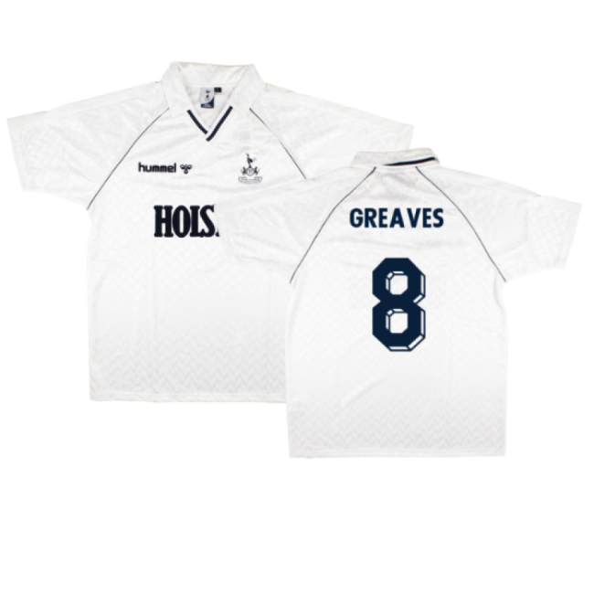 Tottenham 1989 Retro Hummel Home Shirt (Greaves 8)-Vantage Point Soccer