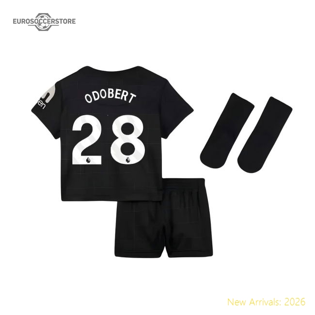 2025-2026 Tottenham Away Baby Kit (Odobert 28)-Vantage Point Soccer