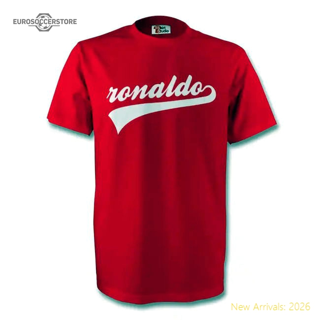 Cristiano Ronaldo Man Utd Signature Tee (red)-Vantage Point Soccer