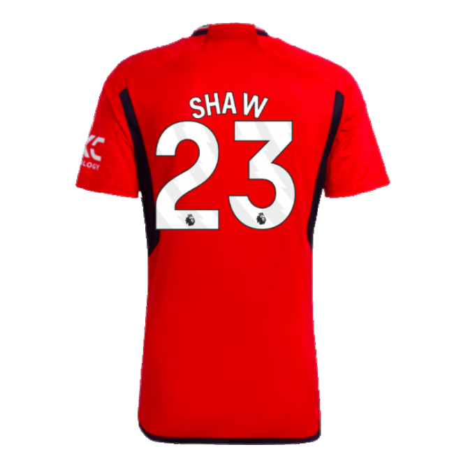 2023-2024 Man Utd Home Shirt (Shaw 23)-Vantage Point Soccer