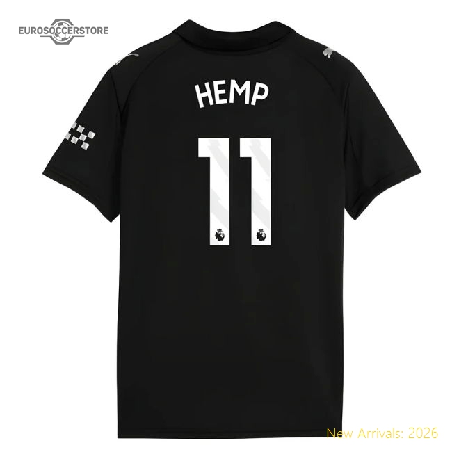 2025-2026 Man City Away Shirt (Kids) (Hemp 11)-Vantage Point Soccer