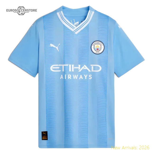 2023-2024 Man City Home Shirt (Kids)-Vantage Point Soccer