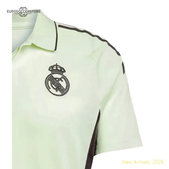 2025-2026 Real Madrid Polo Shirt (Almost Lime)-Vantage Point Soccer