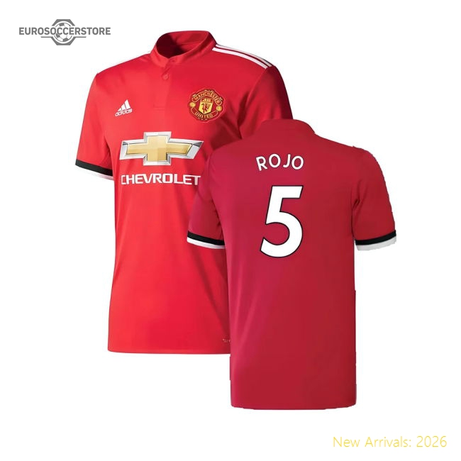 Manchester United 2017-18 Home Shirt ((Excellent) 4-5 Year) (Rojo 5)-Vantage Point Soccer