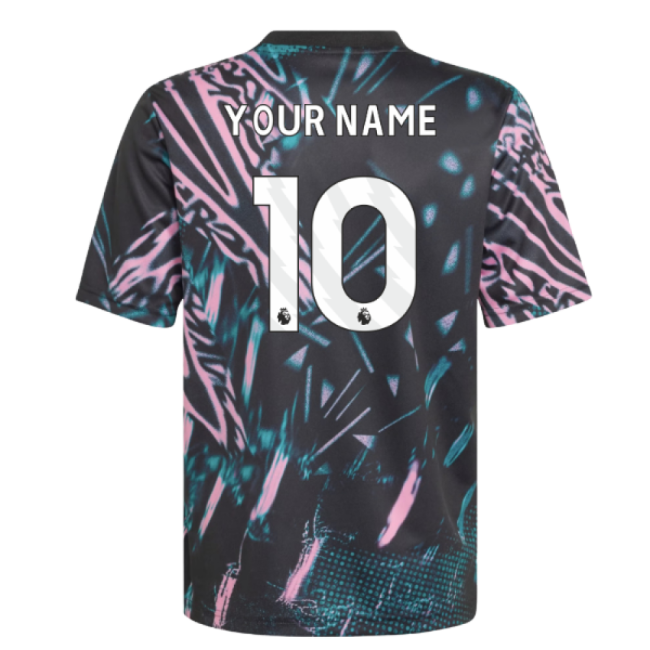 2025-2026 Liverpool Pre Match Shirt (Black) - Kids (Your Name)-Vantage Point Soccer