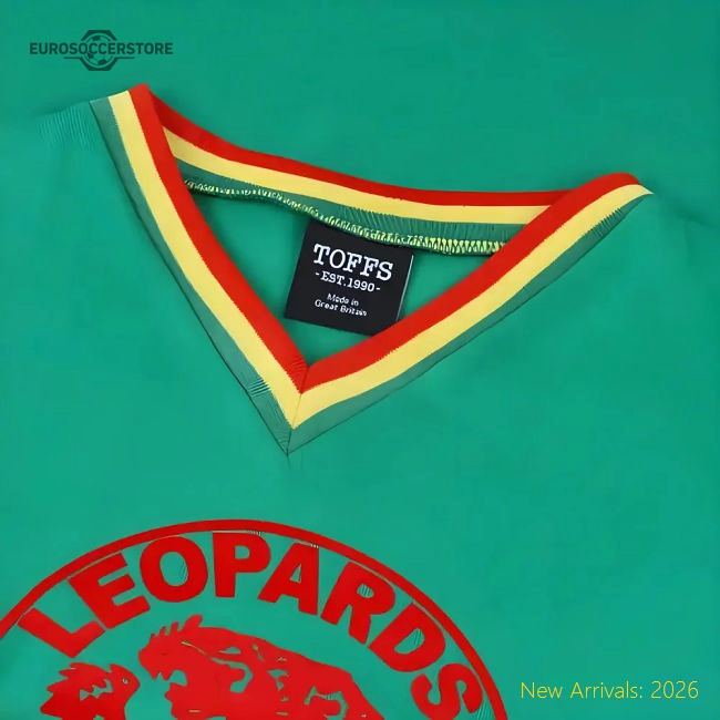 Zaire V-Neck 1974 World Cup Retro Football Shirt-Vantage Point Soccer