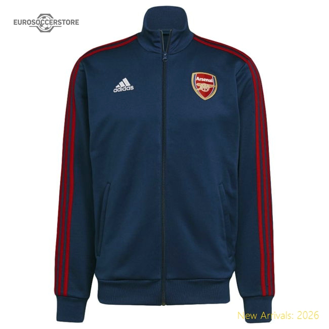 Arsenal 2021-2022 3S Track Top (Blue)-Vantage Point Soccer