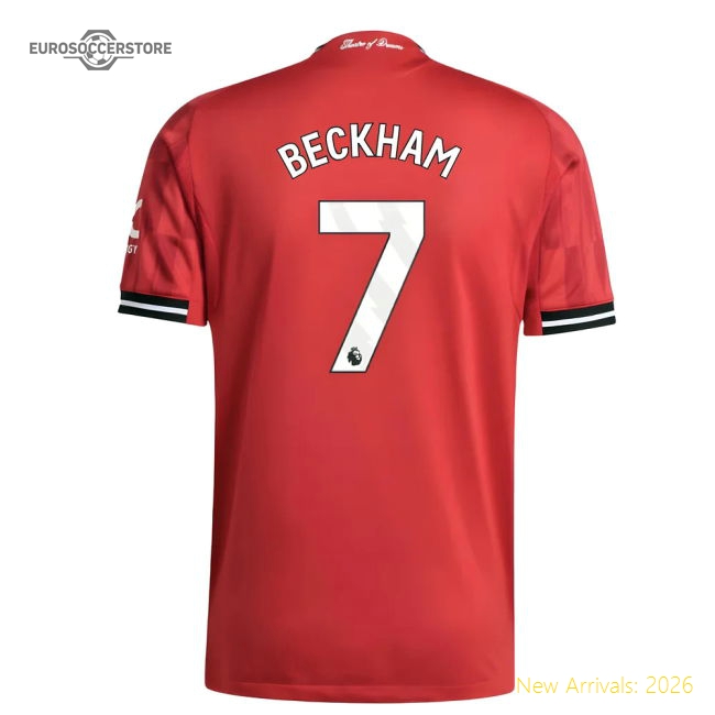 2025-2026 Man Utd Authentic Home Shirt (Beckham 7)-Vantage Point Soccer