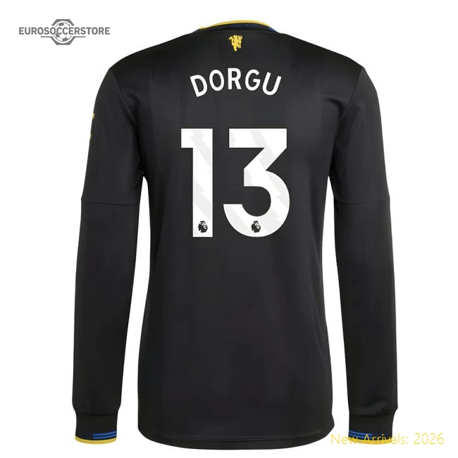 2025-2026 Man Utd Authentic Long Sleeve Third Shirt (Dorgu 13)-Vantage Point Soccer