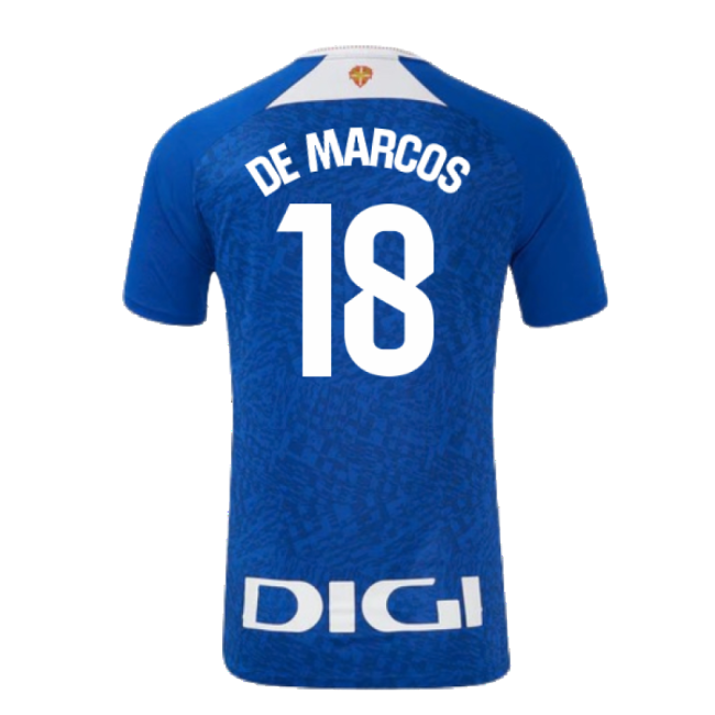 2024-2025 Athletic Bilbao Away Shirt (De Marcos 18)-Vantage Point Soccer