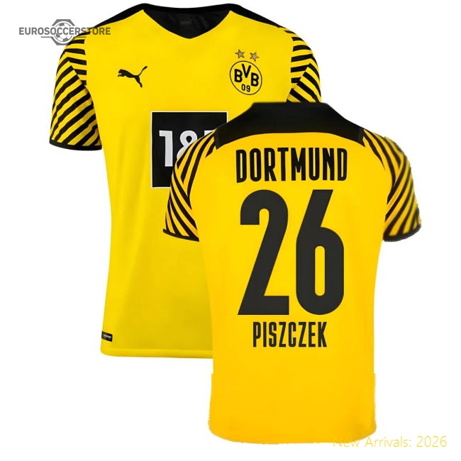 2021-2022 Borussia Dortmund Authentic Home Shirt (PISZCZEK 26)-Vantage Point Soccer