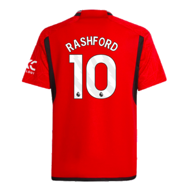 2023-2024 Man Utd Home Shirt (Kids) (Rashford 10)-Vantage Point Soccer