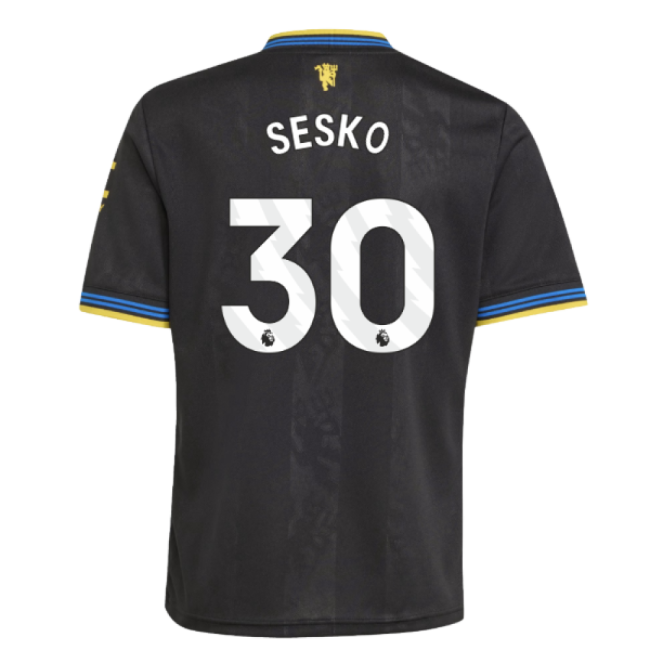 2025-2026 Man Utd Third Shirt (Kids) (Sesko 30)-Vantage Point Soccer