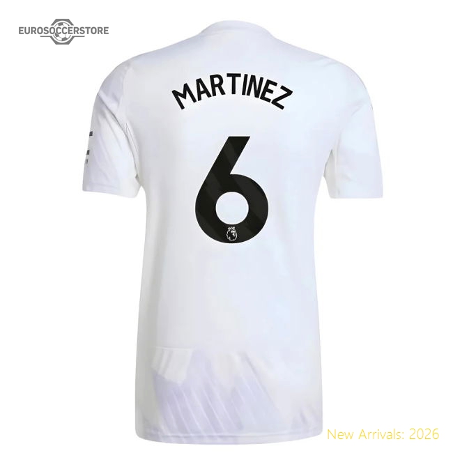 2025-2026 Man Utd Away Shirt (Martinez 6)-Vantage Point Soccer