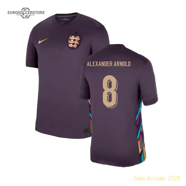 2024-2025 England Away Shirt (Alexander Arnold 8)-Vantage Point Soccer