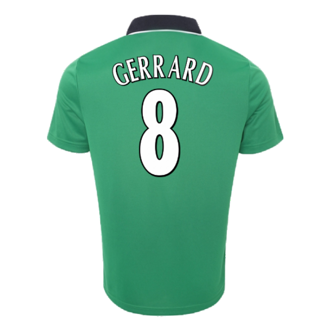 1999-2000 Liverpool Away Retro Shirt (GERRARD 8)-Vantage Point Soccer