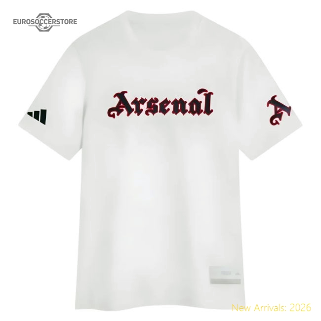 2025-2026 Arsenal US Tee (White)-Vantage Point Soccer