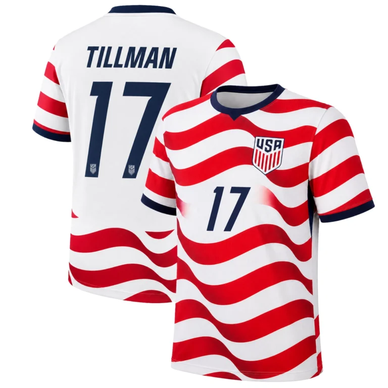 USA 2026 Home Jersey (Malik Tillman #17) - Stars & Stripes Performance Soccer Shirt