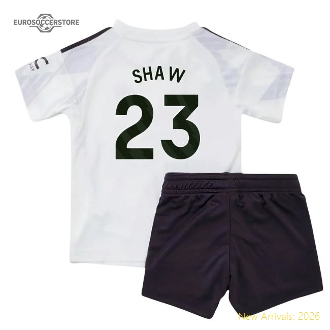 2025-2026 Man Utd Away Baby Kit (Shaw 23)-Vantage Point Soccer