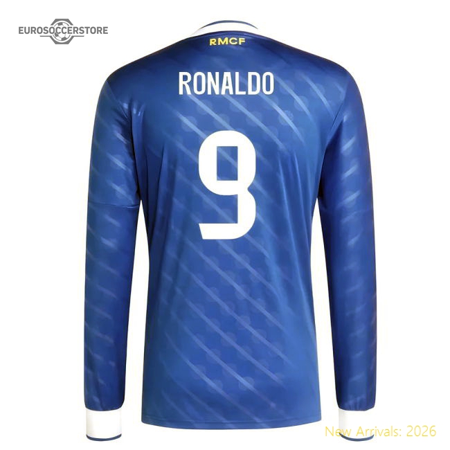 2025-2026 Real Madrid Long Sleeve Third Shirt (Ronaldo 9)-Vantage Point Soccer