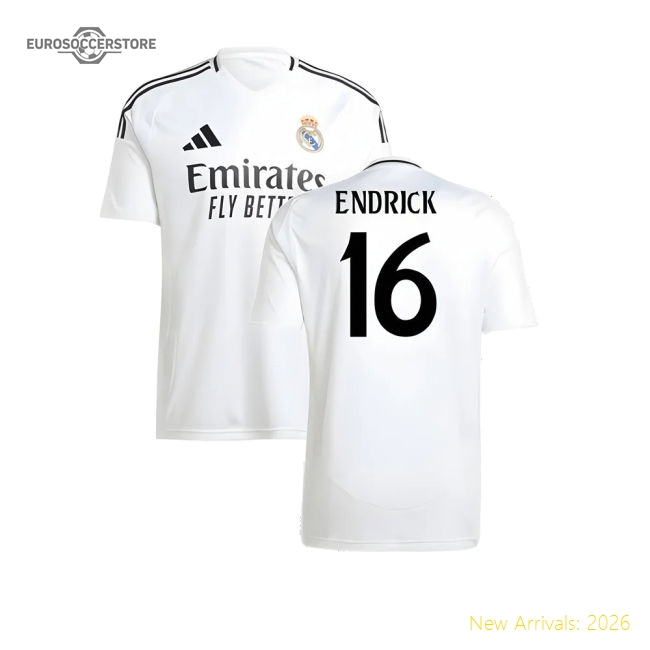 2024-2025 Real Madrid Home Shirt (Endrick 16)-Vantage Point Soccer