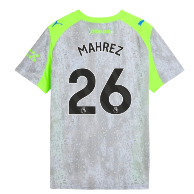 2025-2026 Man City Third Shirt (Kids) (Mahrez 26)-Vantage Point Soccer