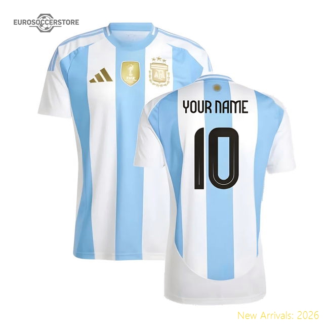 2024-2025 Argentina Home Shirt (Your Name)-Vantage Point Soccer