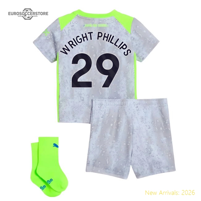 2025-2026 Man City Third Baby Kit (Wright Phillips 29)-Vantage Point Soccer