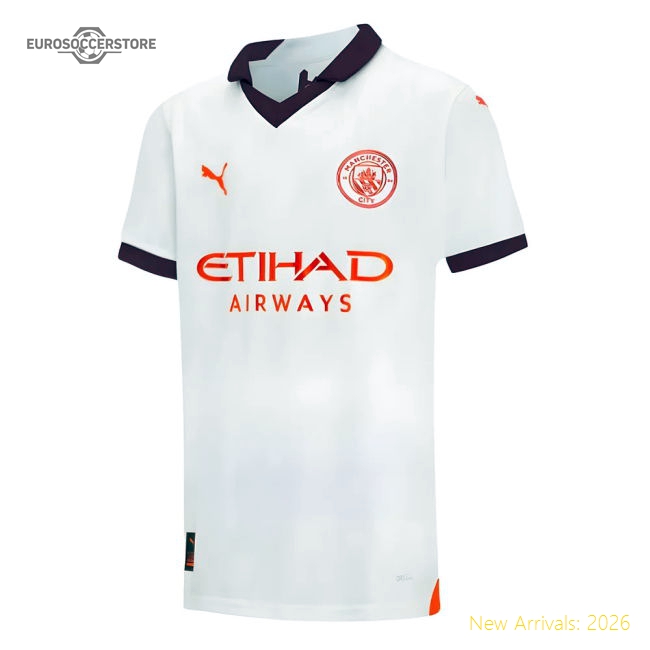 2023-2024 Man City Away Shirt (Kids)-Vantage Point Soccer