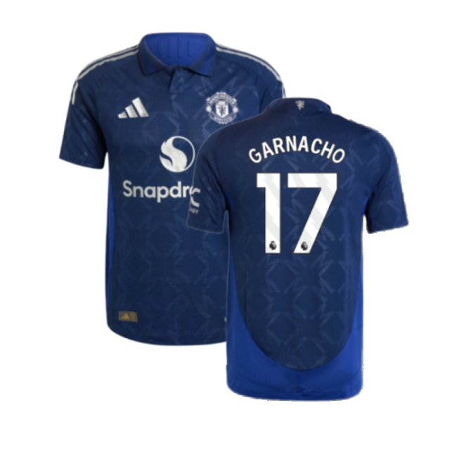 2024-2025 Man Utd Authentic Away Shirt (Garnacho 17)-Vantage Point Soccer