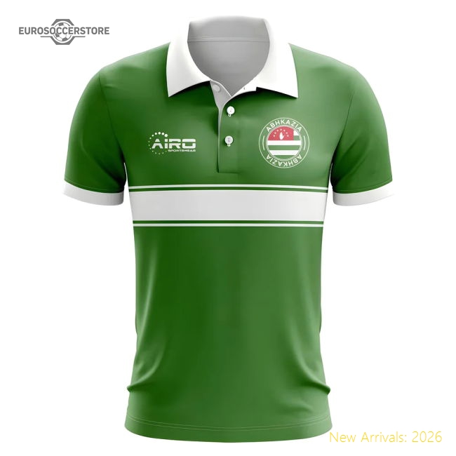 Abhkazia Concept Stripe Polo Shirt (Green)-Vantage Point Soccer