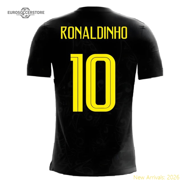 2025-2026 Brazil Third Concept Football Shirt (Ronaldinho 10)-Vantage Point Soccer