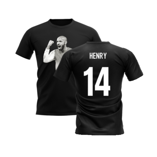 Thierry Henry Legend T-Shirt (Black) (Henry 14)-Vantage Point Soccer
