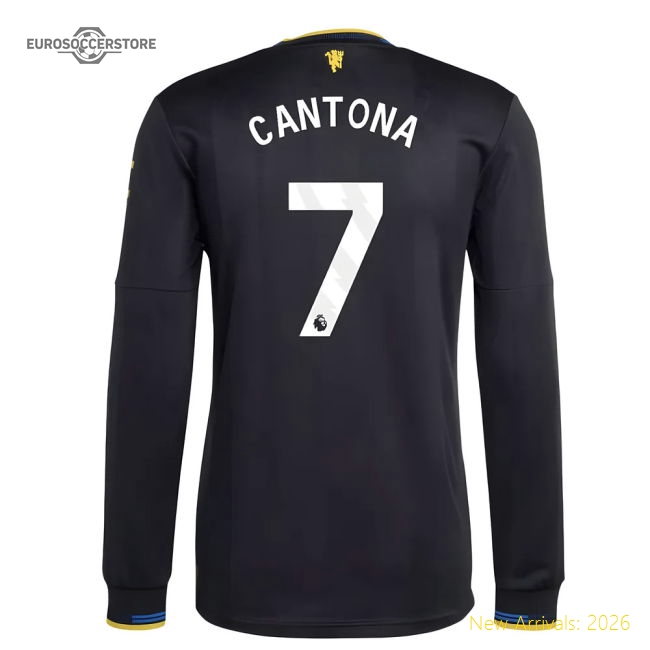 2025-2026 Man Utd Authentic Long Sleeve Third Shirt (Cantona 7)-Vantage Point Soccer