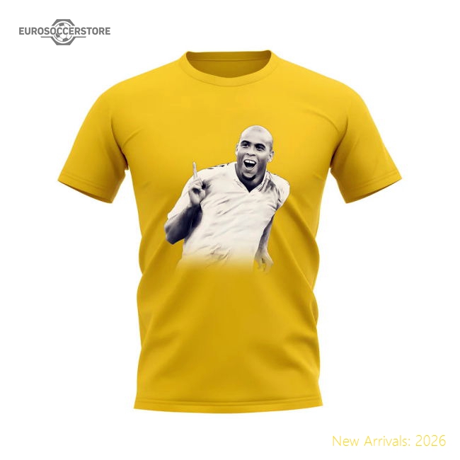 Ronaldo R9 Legend T-Shirt (Yellow)-Vantage Point Soccer