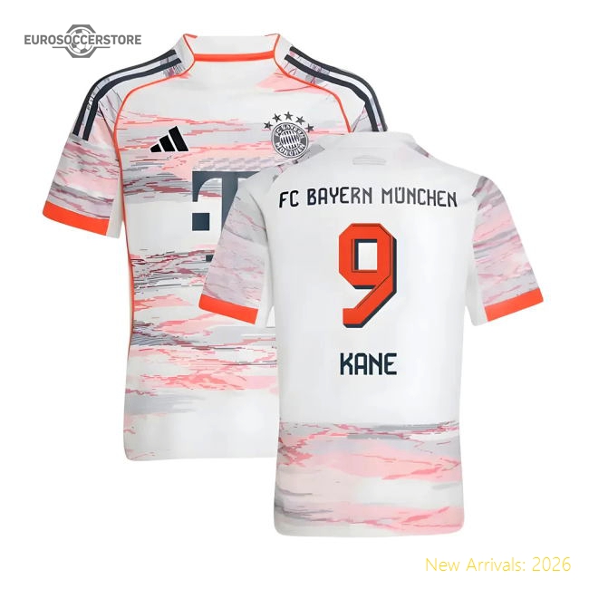 2025-2026 Bayern Munich Away Shirt (Kids) (Kane 9)-Vantage Point Soccer